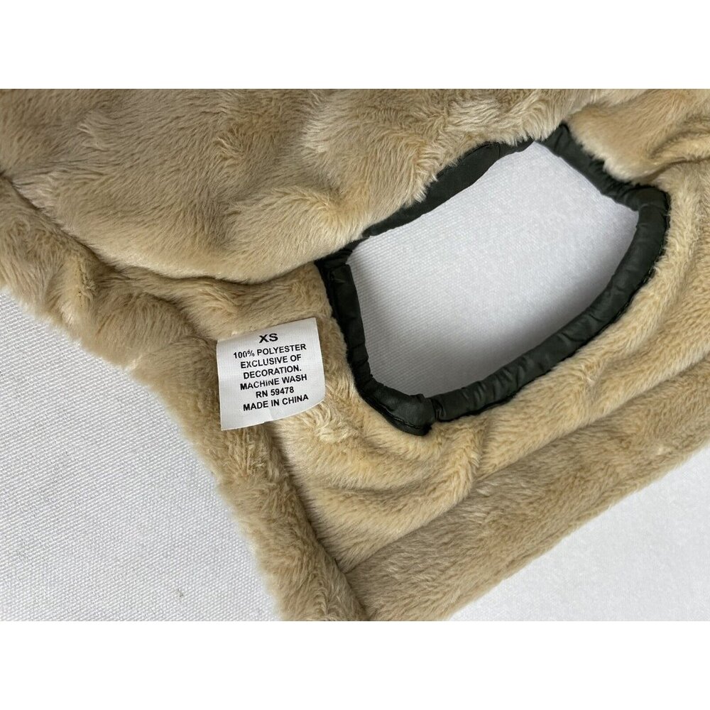 Nautica Pet Dog Jacket Hooded Puffer Fleece Vest XS Dark Green Preppy Classic - Picture 6 of 7